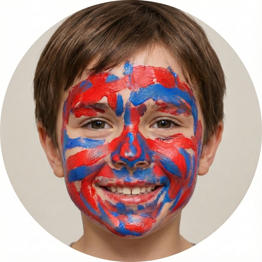 Example with face paint